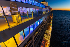 AIDAprima Blick vom Skywalk