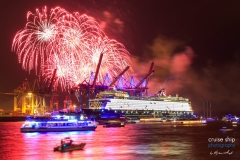 Mein Schiff 1 Taufe in Hamburg
