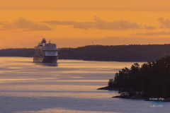 Mein Schiff 1 in den Schären vor Stockholm
